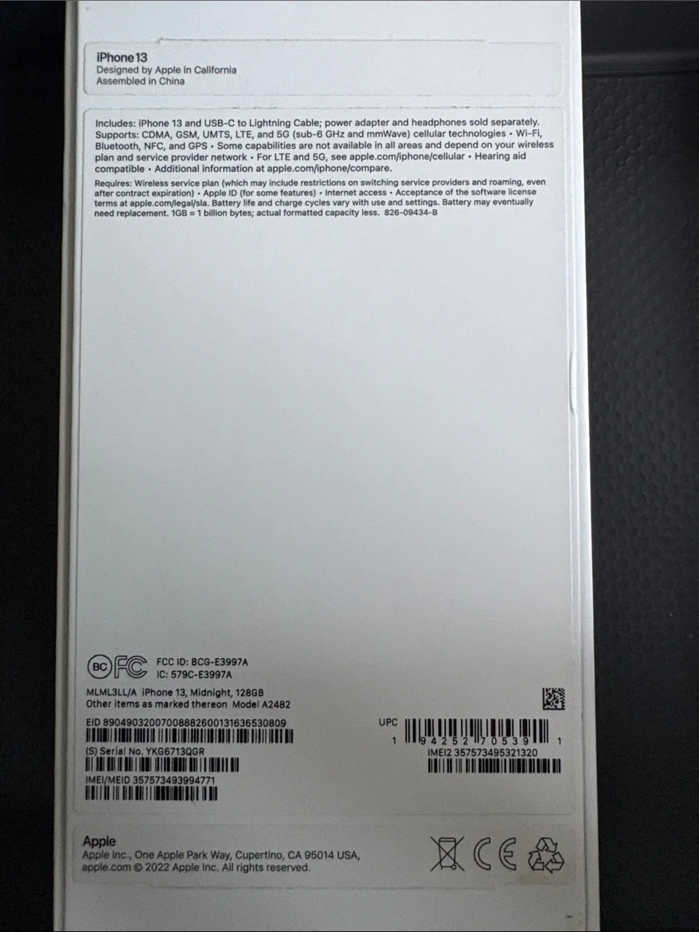 Apple iPhone in Deep Blue - Dual Rear Cameras